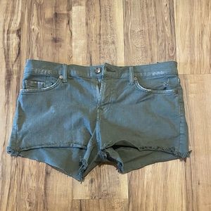 7 For All Mankind Olive Jean Shorts sz30